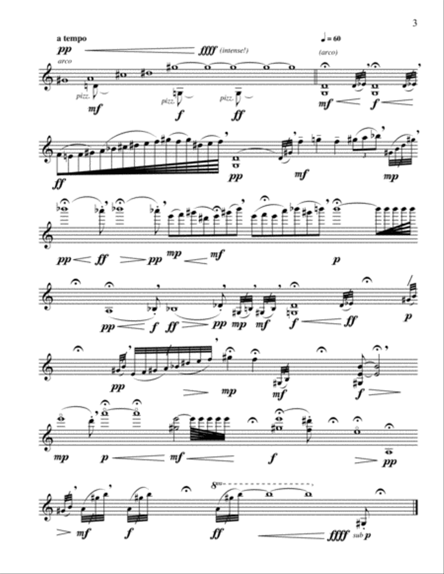 Carson Cooman: Sonata for Solo Violin (2005) Violin Solo scores gallery preview page 5