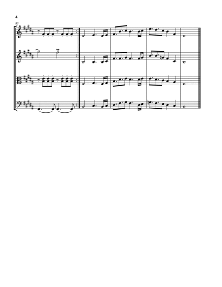 Wii Sports String Quartet scores gallery preview page 4