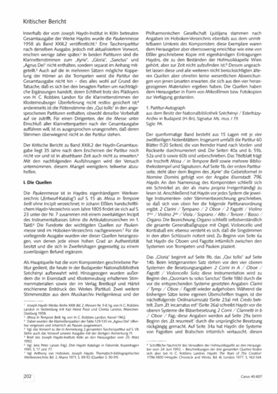 Mass in time of war (Missa in tempore belli) 4-Part scores gallery preview page 210