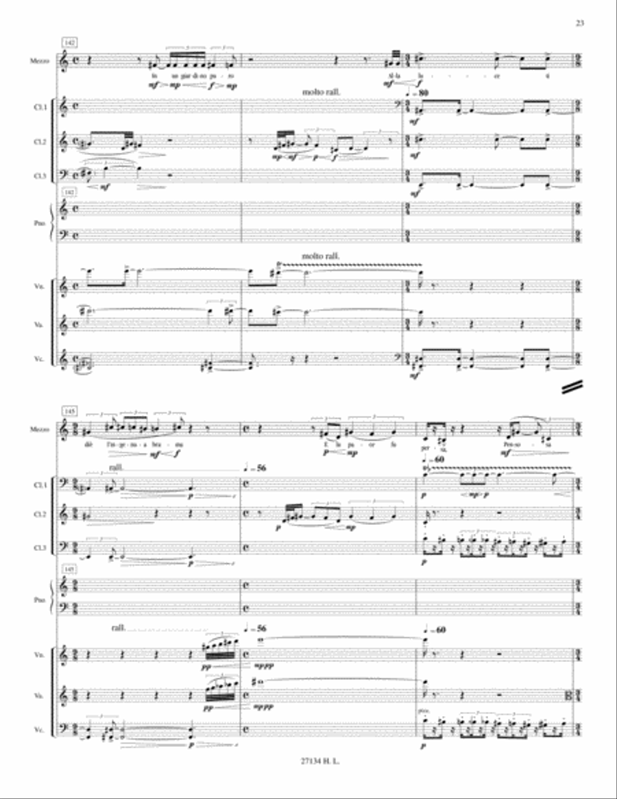 La morte meditata Mezzo-Soprano Voice scores gallery preview page 5