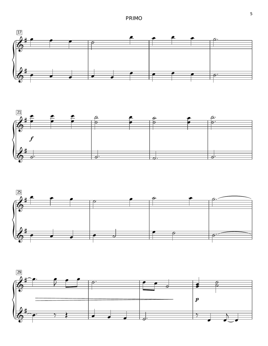 Faith Of Our Fathers (arr. Larry Moore) Piano Duet scores gallery preview page 4
