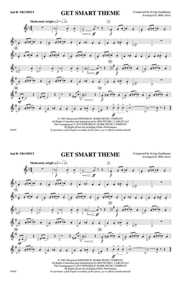 Get Smart Theme: 2nd B-flat Trumpet