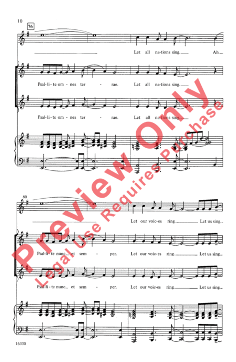 Psallite: Let All Nations Sing 2-Part scores gallery preview page 10