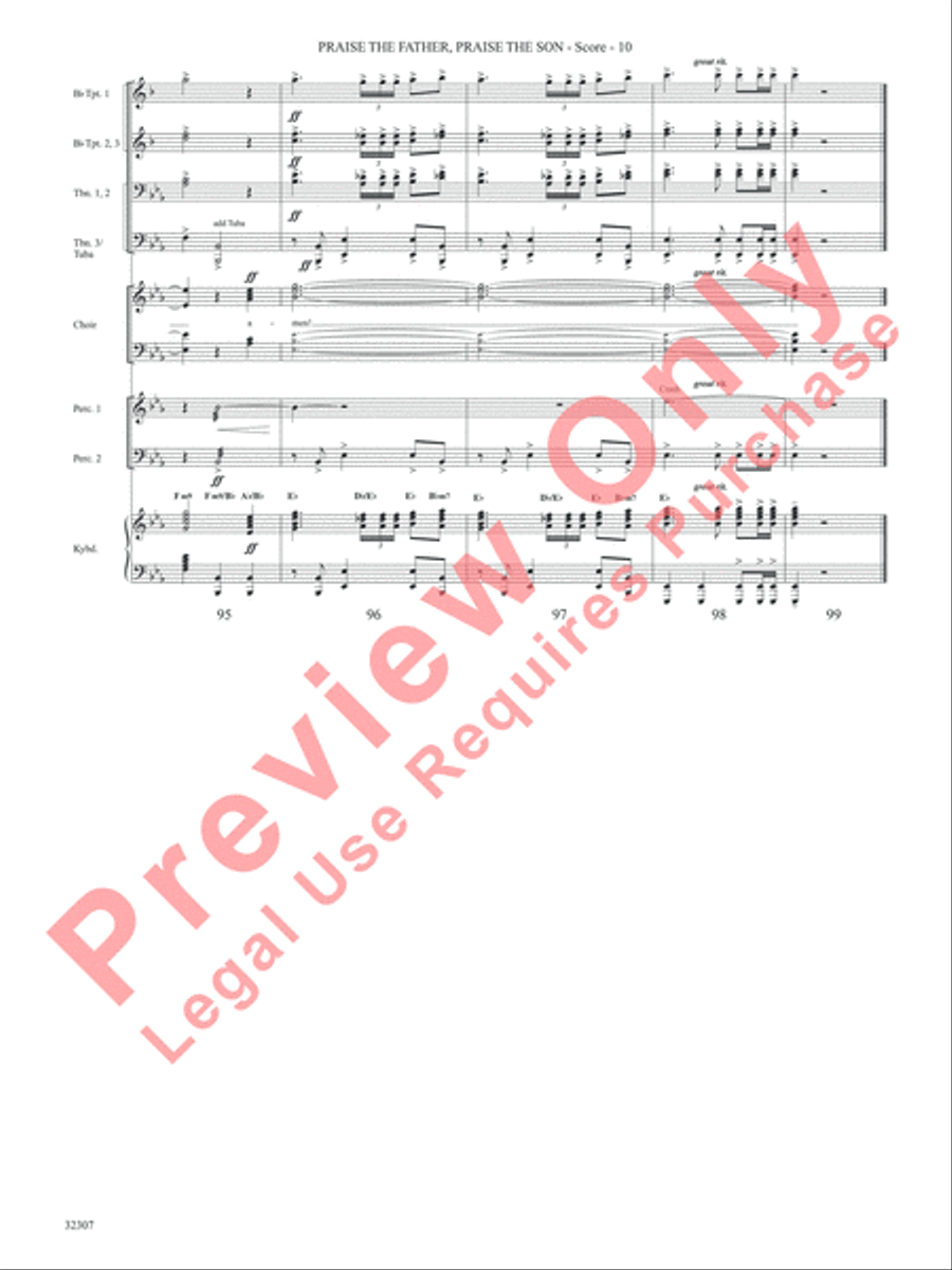 Praise the Father, Praise the Son Choir scores gallery preview page 11