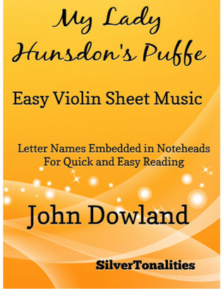 My Lady Hunsdon's Puffe Easy Violin Sheet Music