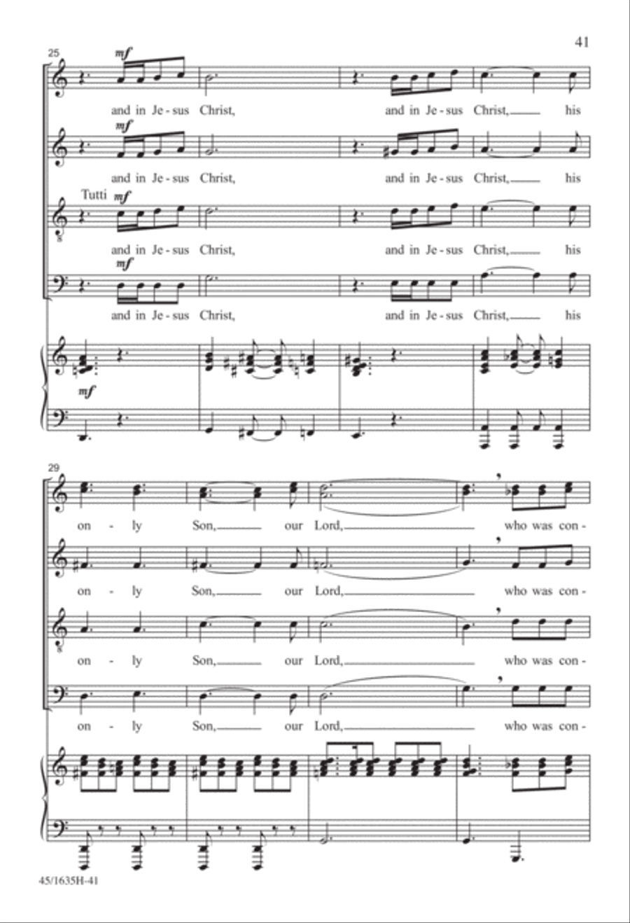 Mass: A Celebration of Love and Joy 4-Part scores gallery preview page 21