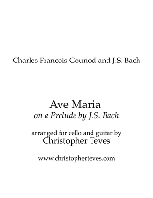 Book cover for Ave Maria, on a Prelude by J.S. Bach