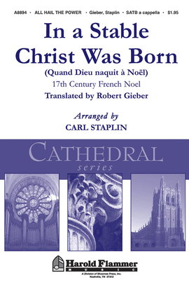 Book cover for In a Stable Christ Was Born