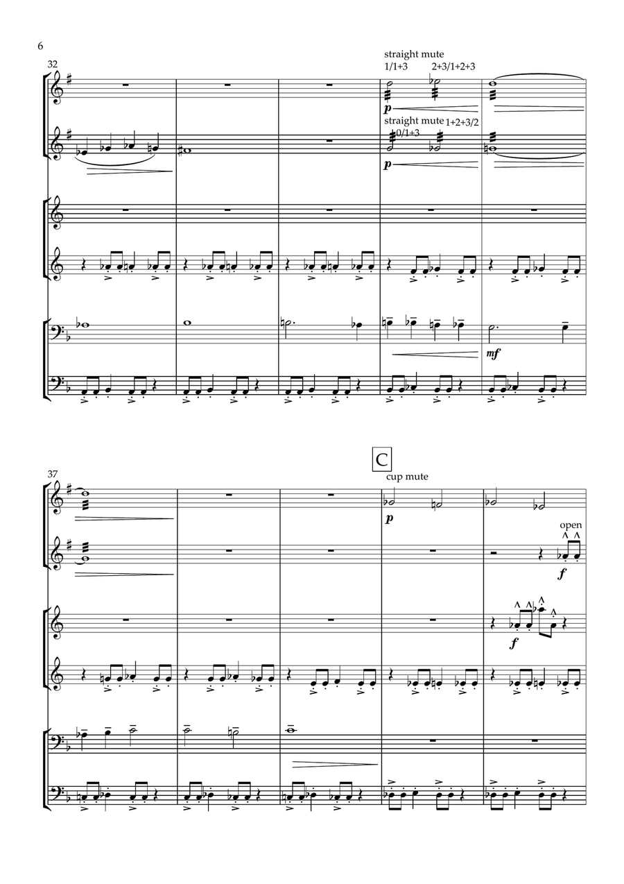 Brass Sextet - Allegro Spiritoso Small Ensemble scores gallery preview page 6
