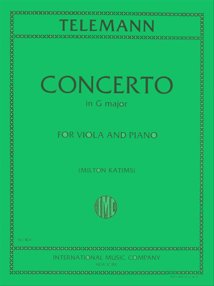 Concerto In G Major