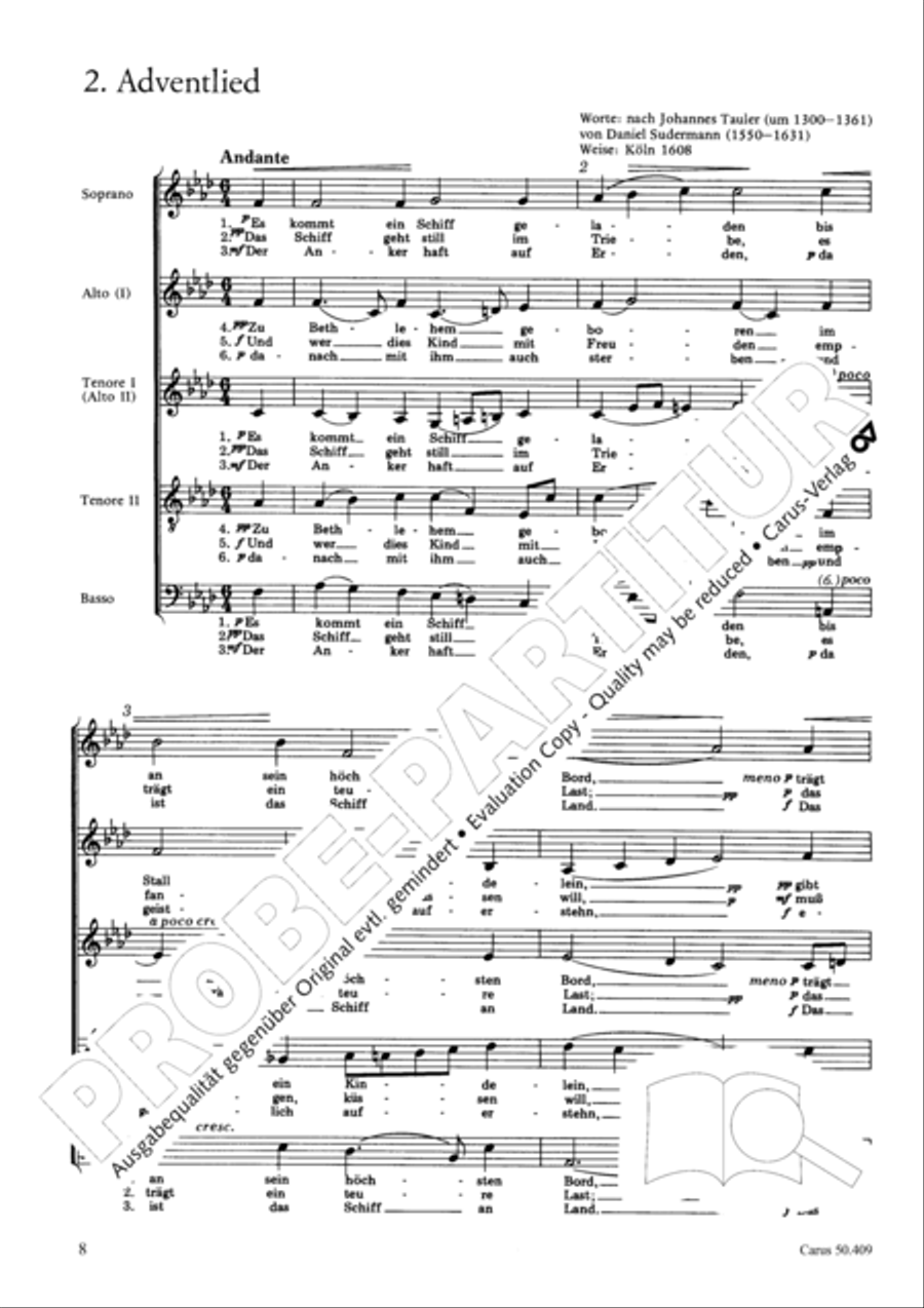 Zwolf deutsche geistliche Gesange Score scores gallery preview page 9