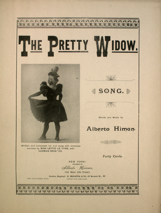 Book cover for The Pretty Widow. Song