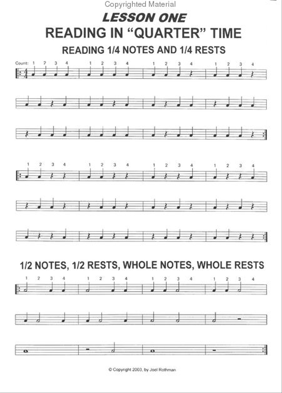 Reading Rudiments & Rock Drumming Drums scores gallery preview page 2