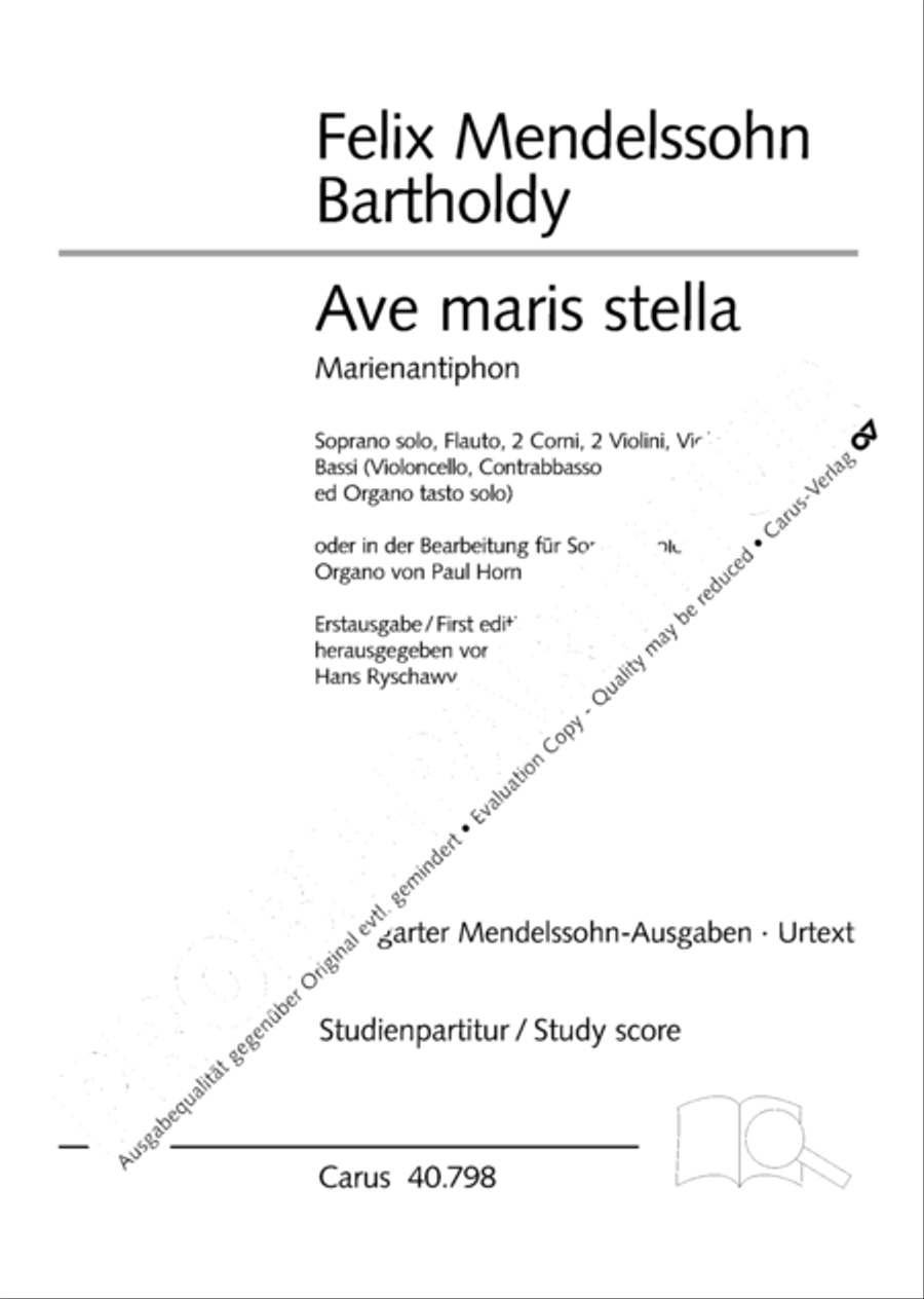 Ave maris stella (Ave maris stella (Ave, Stern der Meere)) Flute scores gallery preview page 20