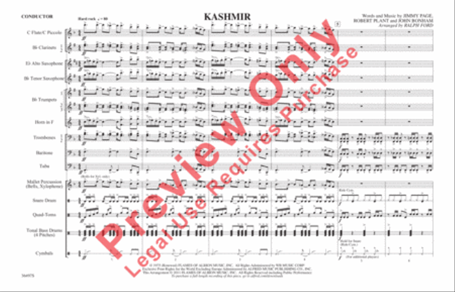 Kashmir Marching Band scores gallery preview page 2
