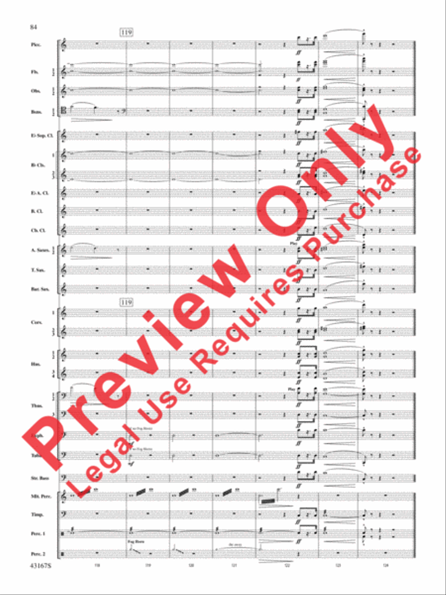 Down to the Sea in Ships (from the NBC TV Film Project 20) Concert Band scores gallery preview page 85