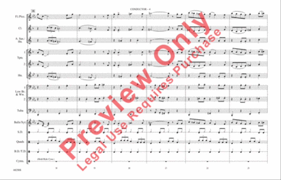 You're a Mean One, Mr. Grinch Marching Band scores gallery preview page 5