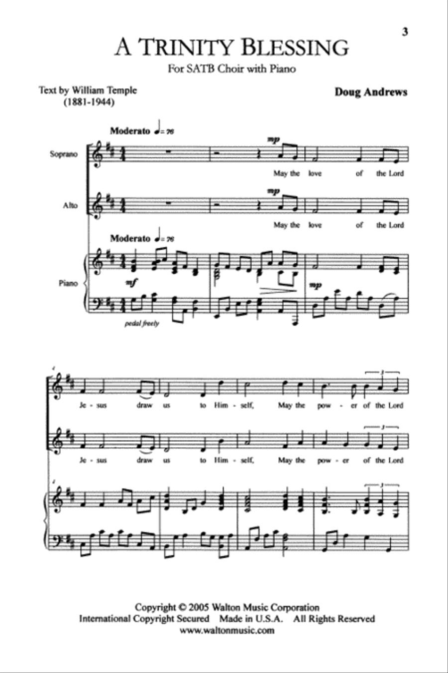 A Trinity Blessing 4-Part scores gallery preview page 8