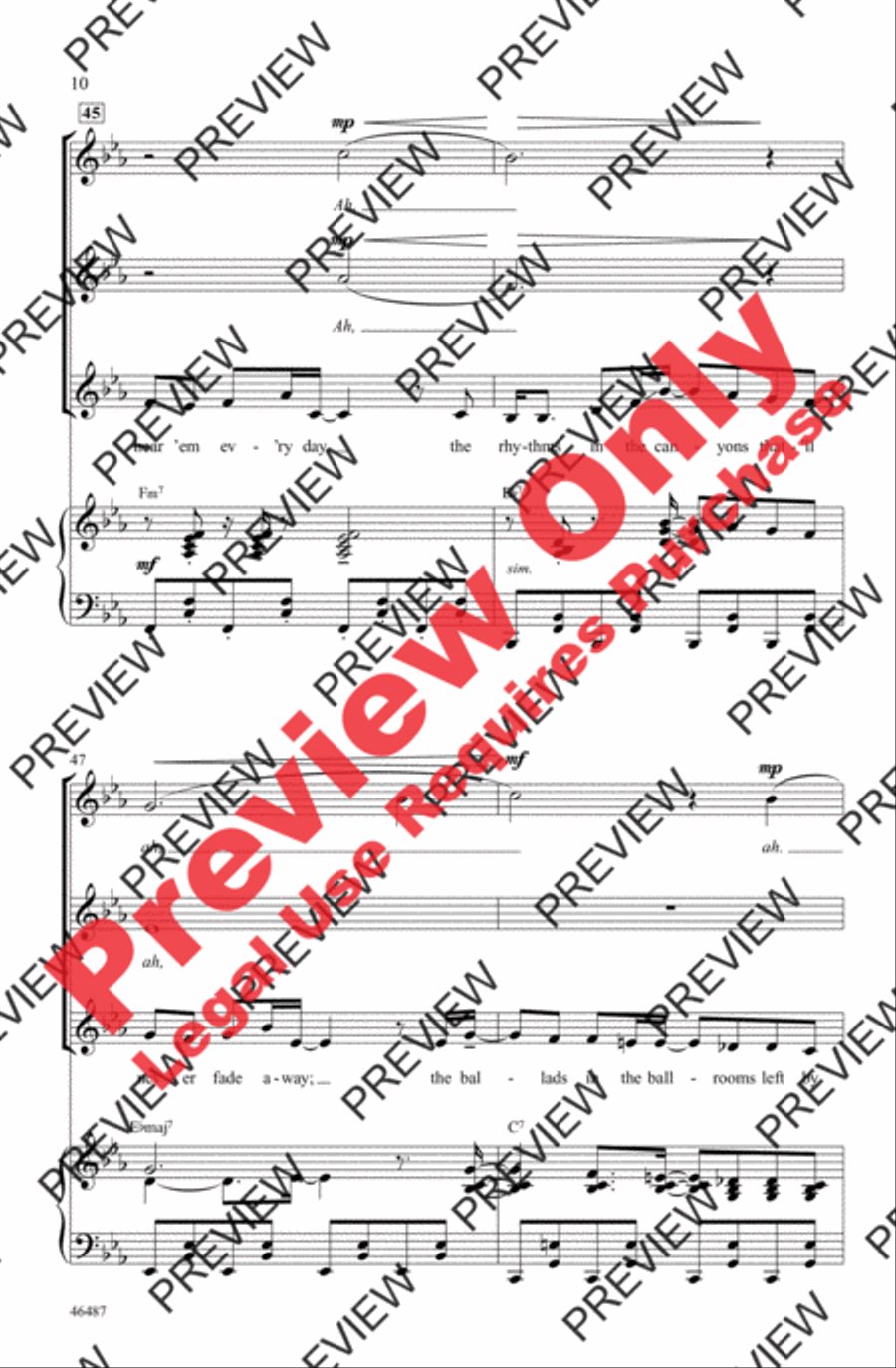Another Day of Sun Women's Choir scores gallery preview page 10
