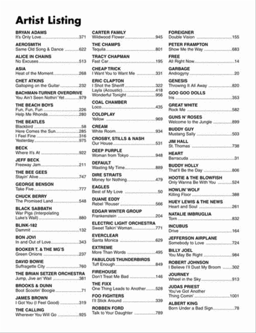 Guitar Tab White Pages, Volume 2