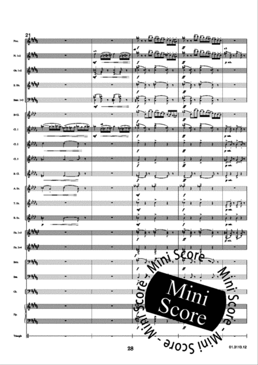 Pictures at an Exhibition Concert Band scores gallery preview page 32