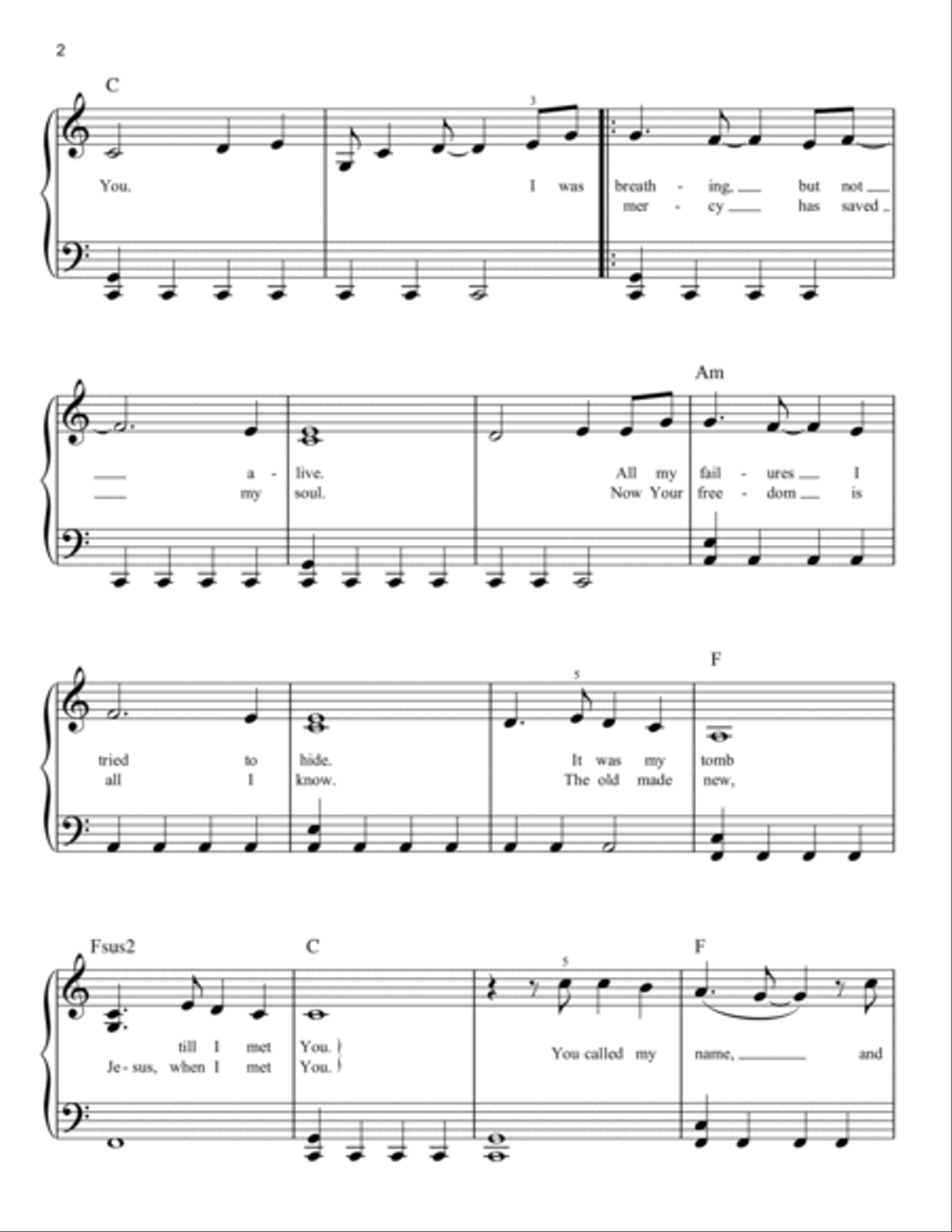 Glorious Day Easy Piano scores gallery preview page 2