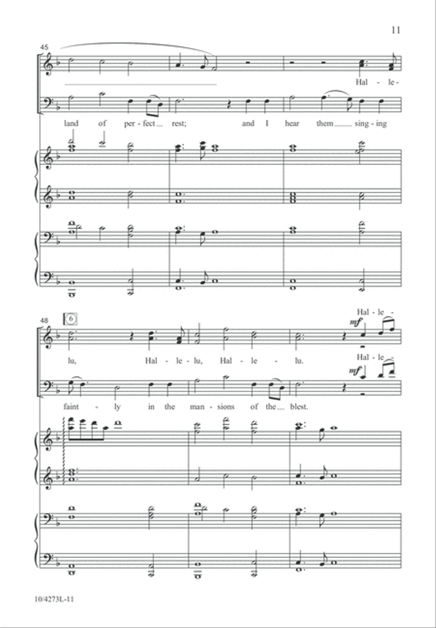 Hark, I Hear the Harps Eternal 4-Part scores gallery preview page 12
