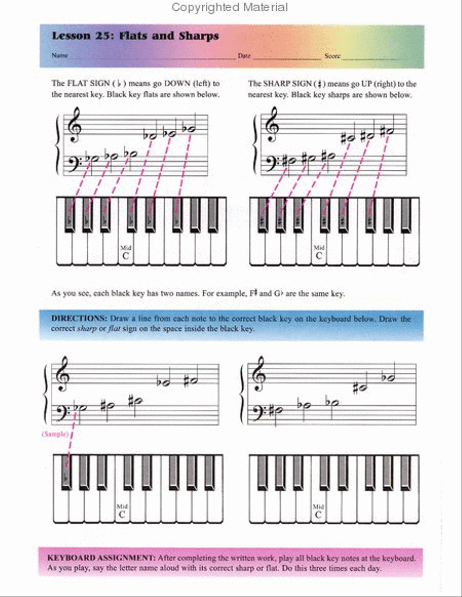 Theory Workbook – Primer Piano Method scores gallery preview page 4