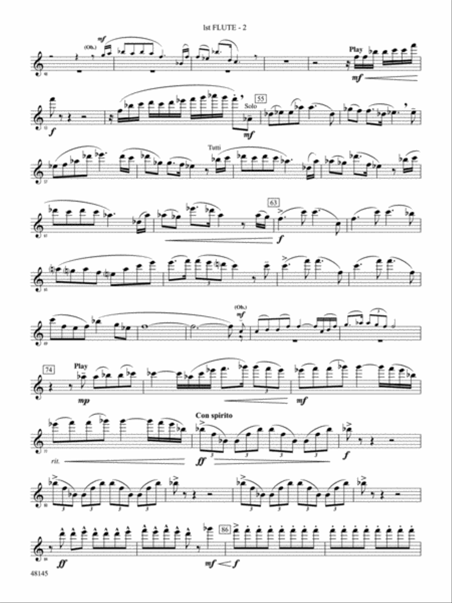 The River Seneca: Flute Concert Band scores gallery preview page 2