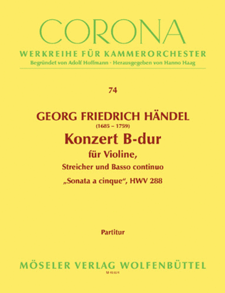 Konzert B-Dur HWV 288