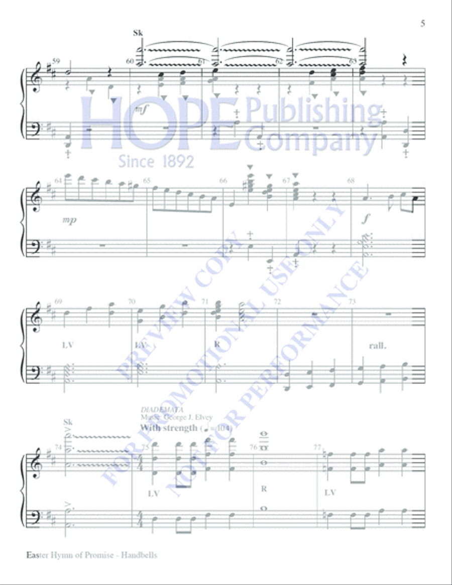 Easter Hymn of Promise Choir scores gallery preview page 5