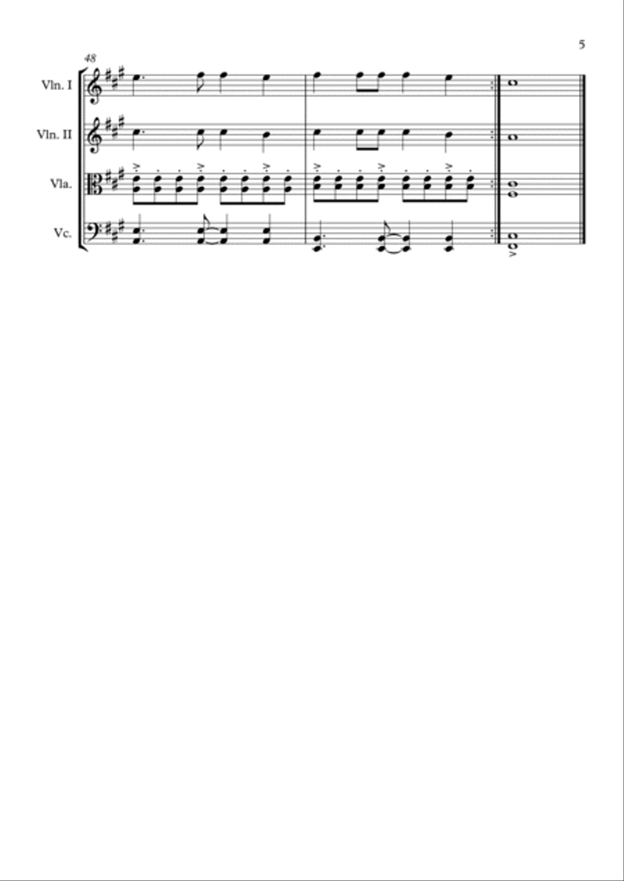 Numb String Quartet scores gallery preview page 5