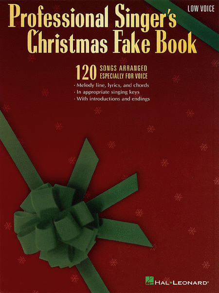 Professional Singer's Christmas Fake Book (Low Voice)