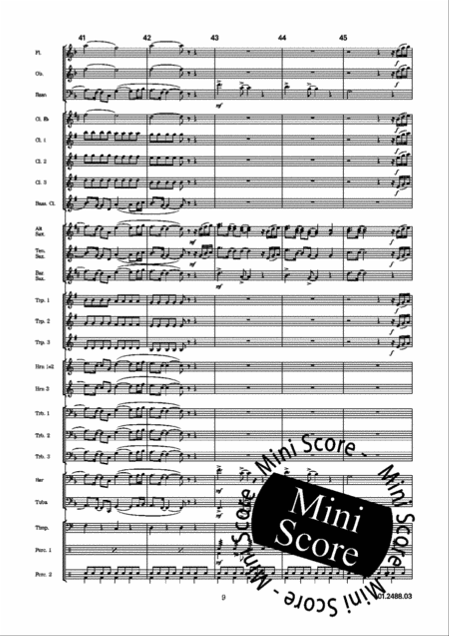 Alegria Concert Band scores gallery preview page 13