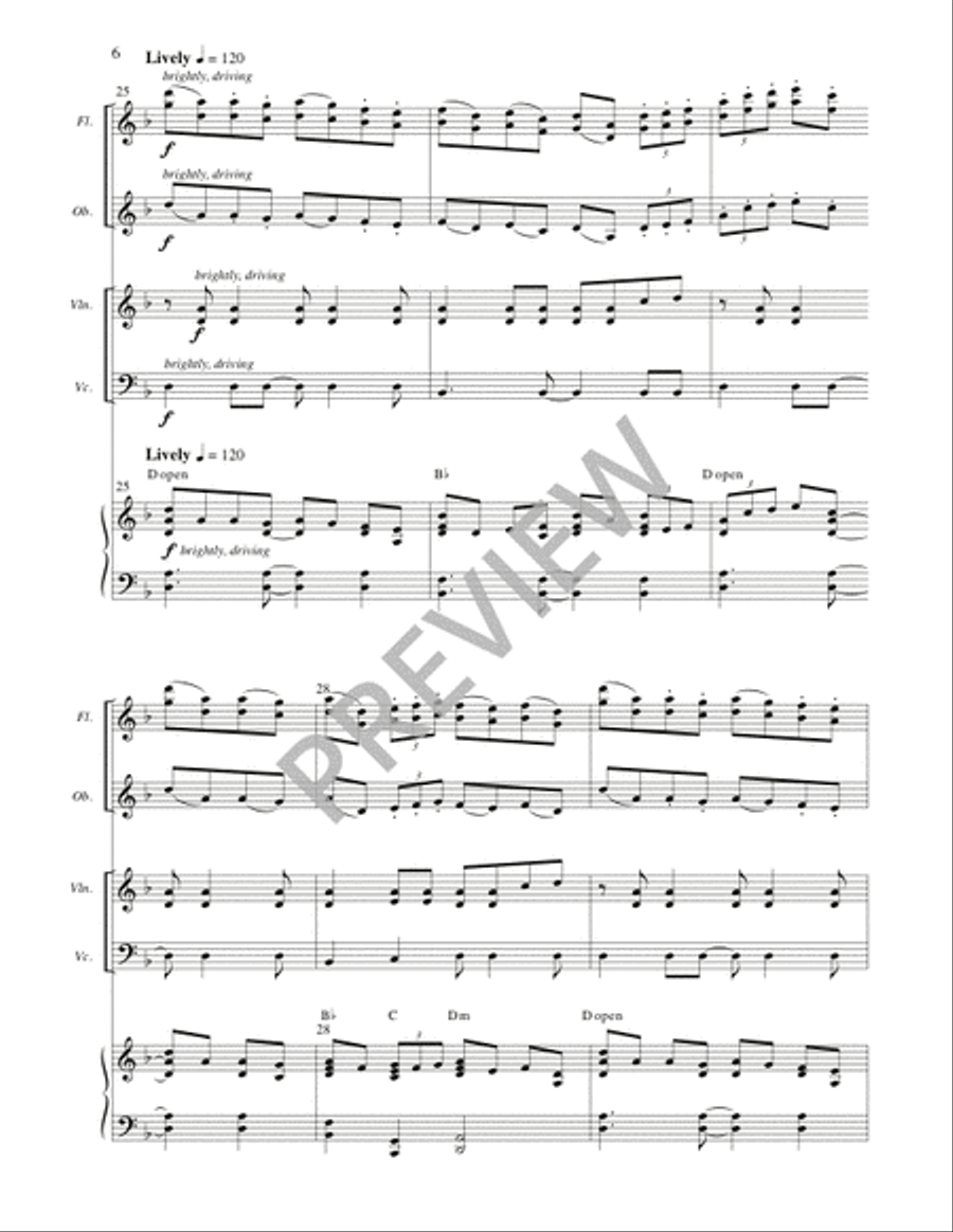 Stella Splendens - Full Score and Parts 4-Part scores gallery preview page 7