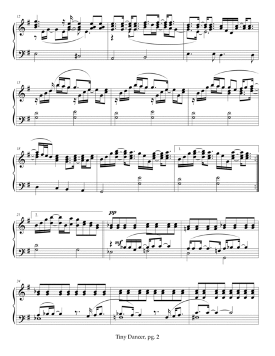 Tiny Dancer Carillon scores gallery preview page 2