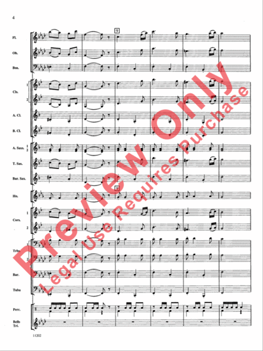 Hungarian Dance No. 5 Concert Band scores gallery preview page 5