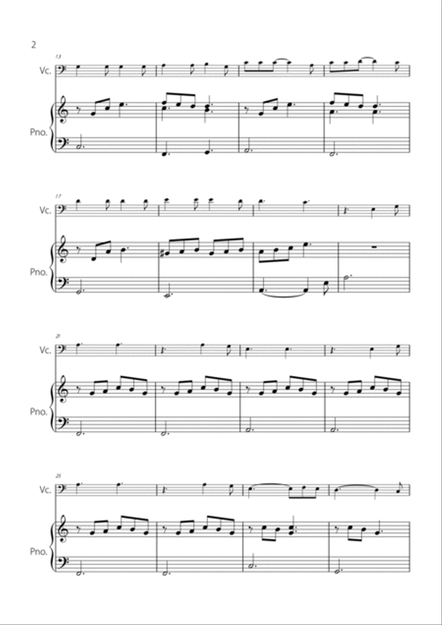 Hallelujah Piano scores gallery preview page 2