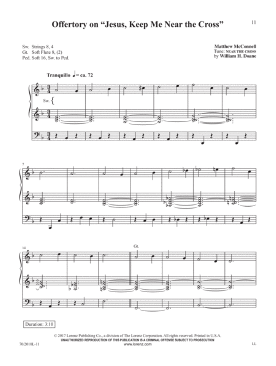 Forty Days & Forty Nights Organ Solo scores gallery preview page 5