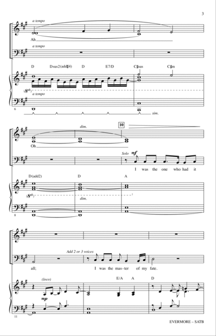 Evermore (from Beauty And The Beast) (arr. Ed Lojeski) 4-Part scores gallery preview page 2