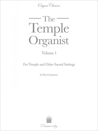 Book cover for The Temple Organist Vol. 1