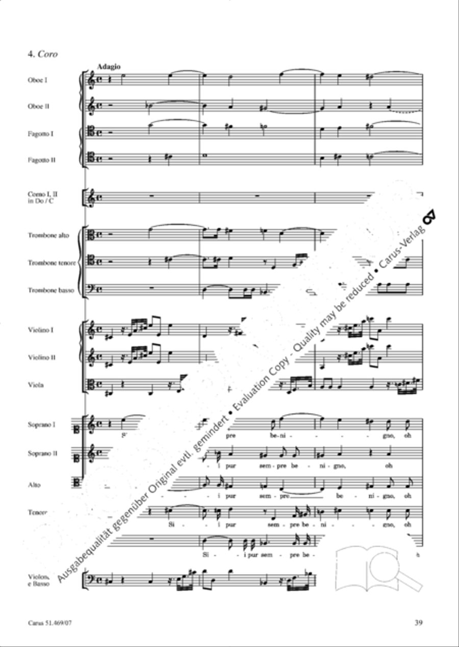 Davide penitente 4-Part scores gallery preview page 52