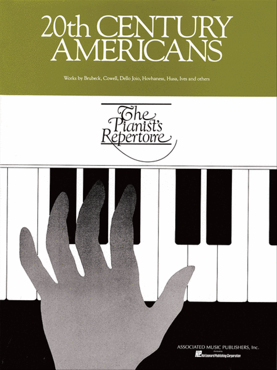 Twentieth Century Americans Piano Solo scores gallery preview page 1