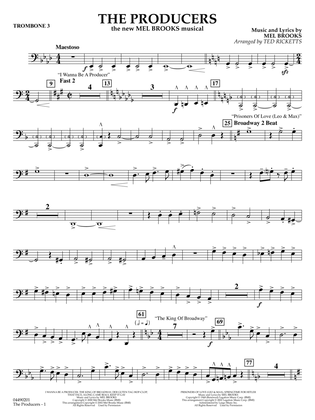 The Producers (arr. Ted Ricketts) - Trombone 3