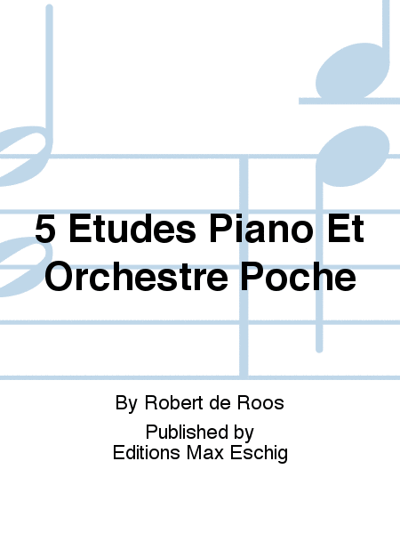 5 Etudes Piano Et Orchestre Poche