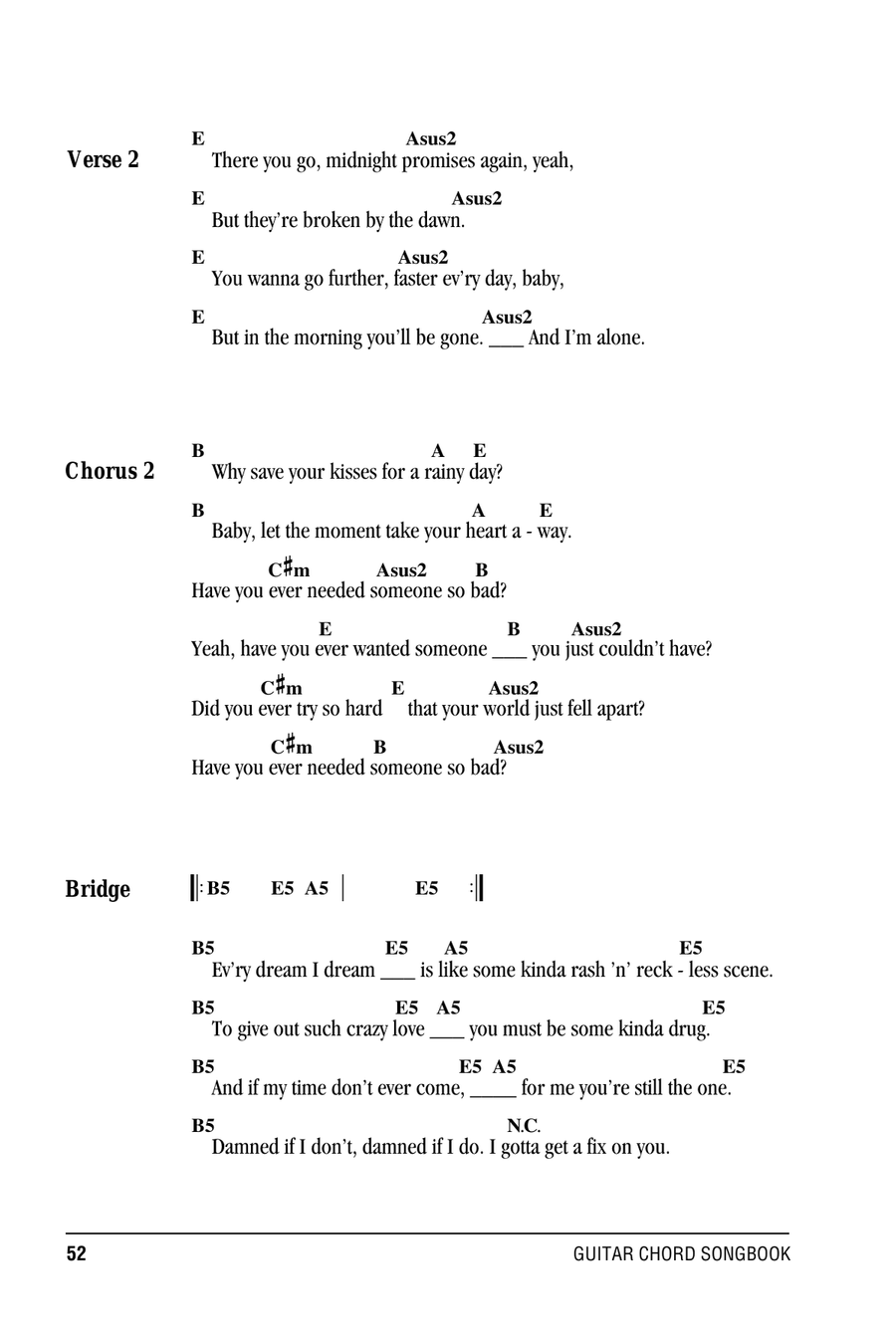 Have You Ever Needed Someone So Bad Acoustic Guitar scores gallery preview page 2