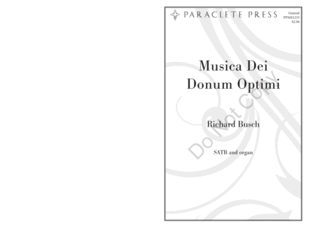Musica Dei Donum Optimi image number null