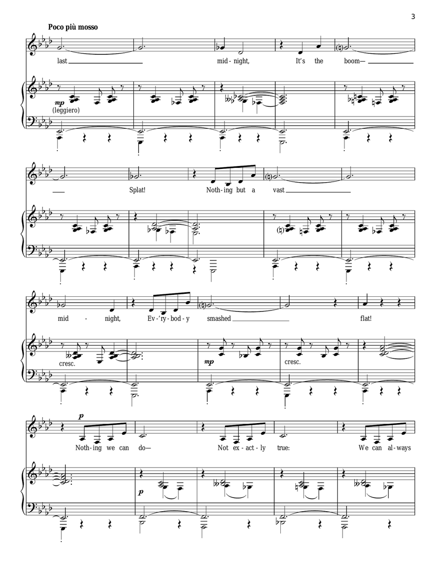 Last Midnight (from Into The Woods) Piano, Vocal scores gallery preview page 3
