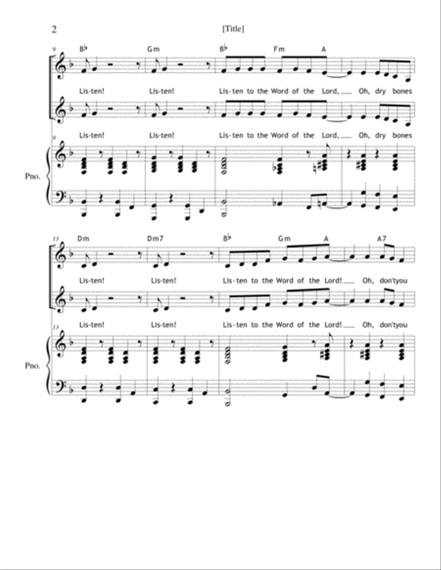 Listen! 2-Part scores gallery preview page 2