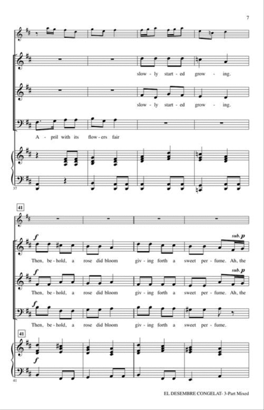El Desembre Congelat 3-Part scores gallery preview page 4